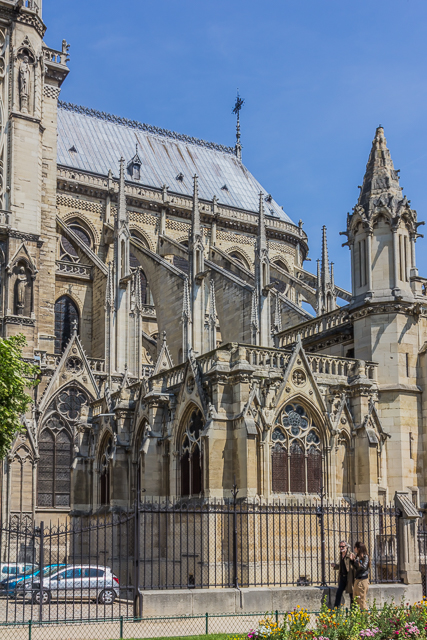 Notre Dame was one of the first churches to employ flying buttresses.