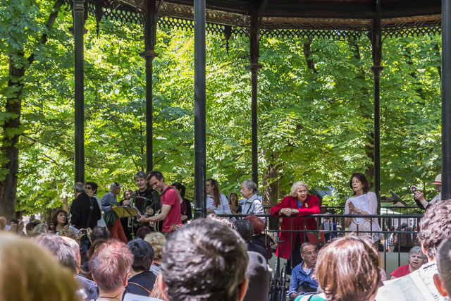 You will find music in the Luxembourg Gardens on sunny weekends.